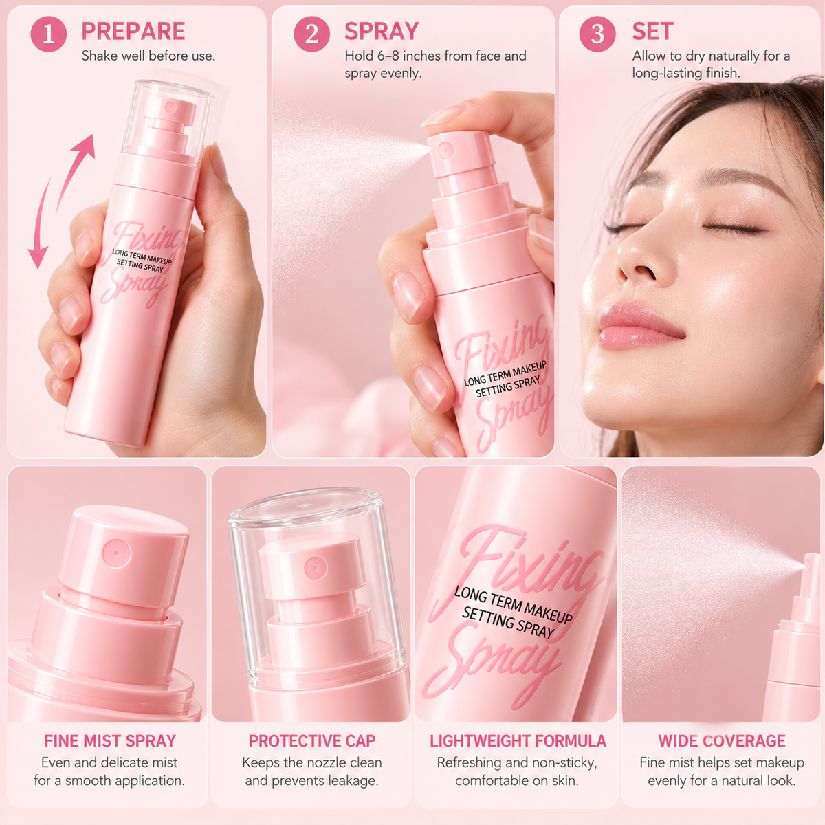 Long-Lasting Makeup Setting Spray