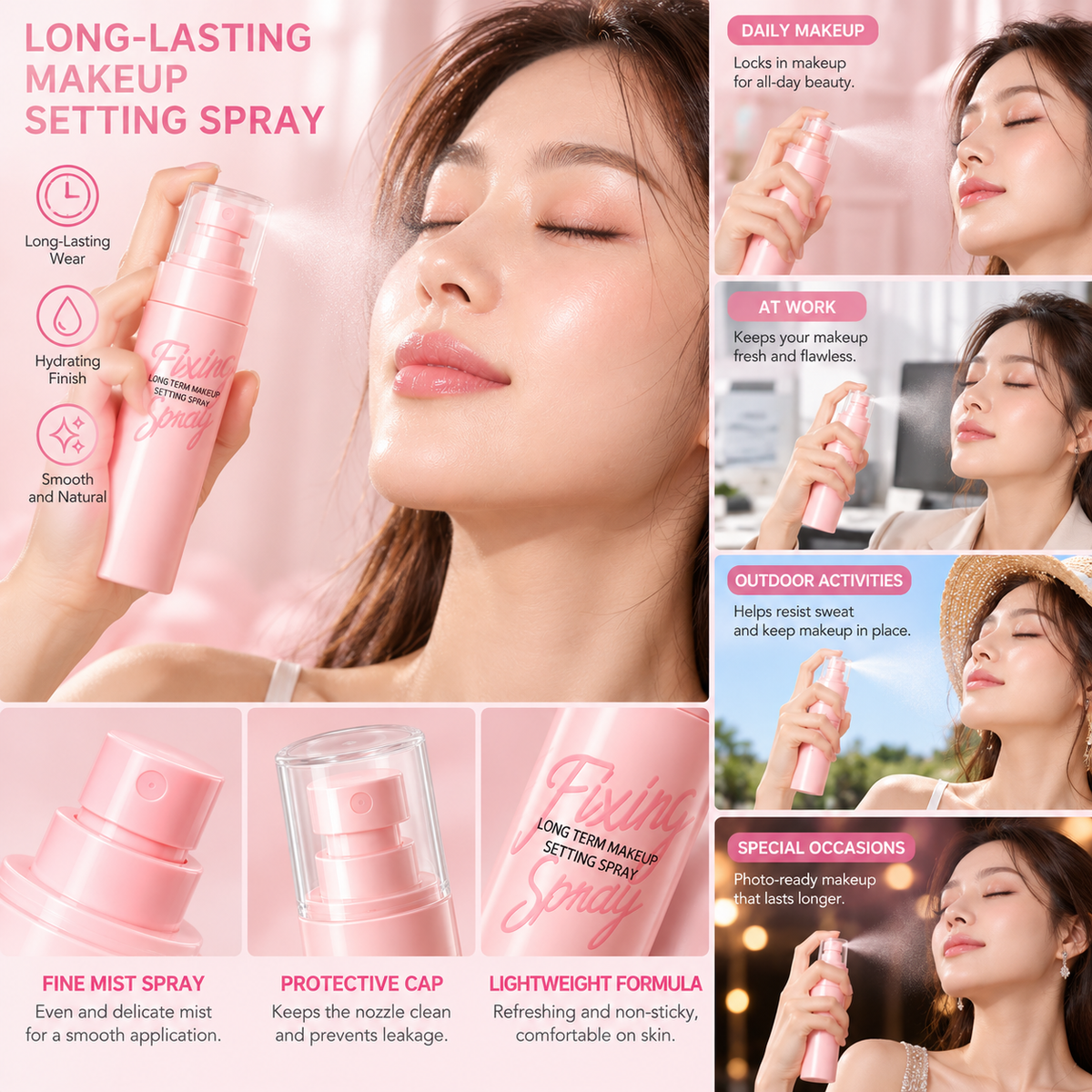 Long-Lasting Makeup Setting Spray