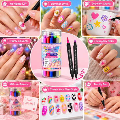 Dual-Ended Nail Art Pen Set